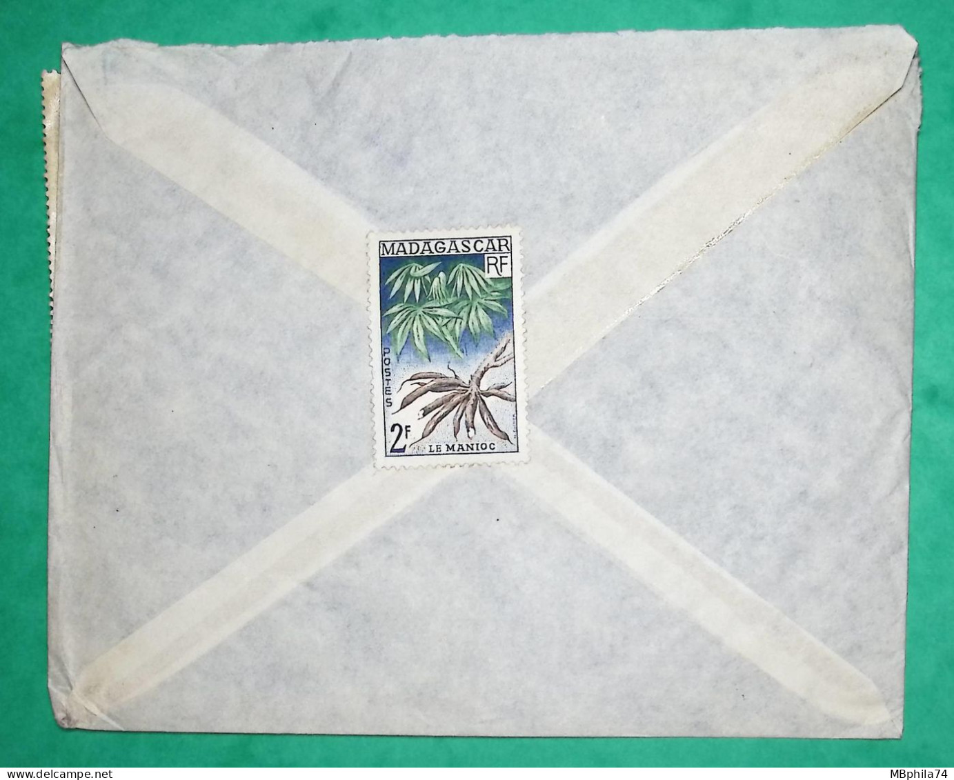 LETTRE PAR AVION FORT DAUPHIN MADAGASCAR POUR PARIS FRANCE 1959 COVER FRANCE - Poste Aérienne