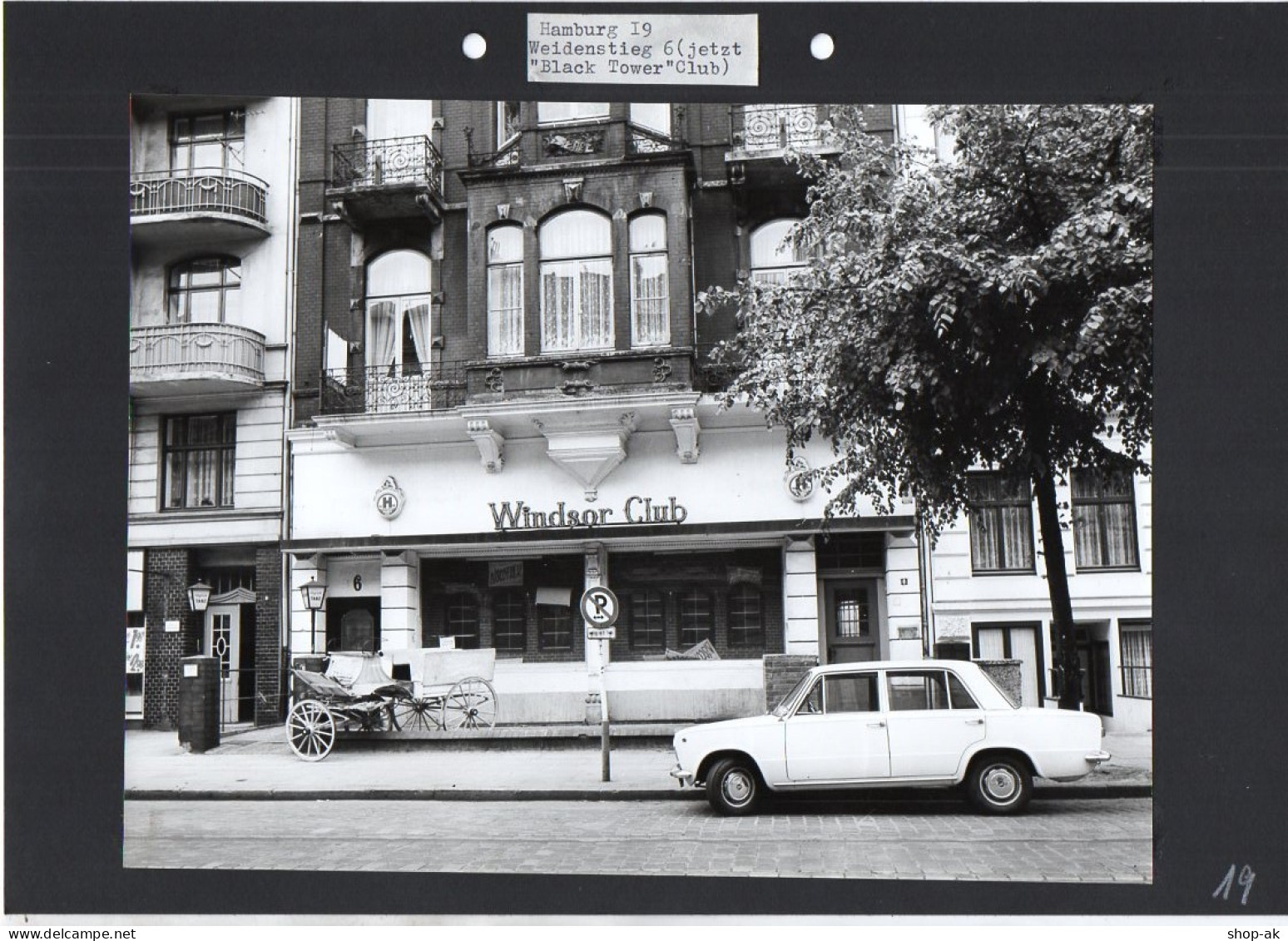 C1590 AK / Hamburg Eimsbüttel Weidenstieg Windsor Club  Foto Ca.1970  24 X 18 Cm - Eimsbüttel