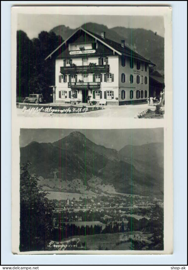 N1094/ Lenggries Tirol Gasthof Alpenrose Foto AK 1943 - Andere & Zonder Classificatie