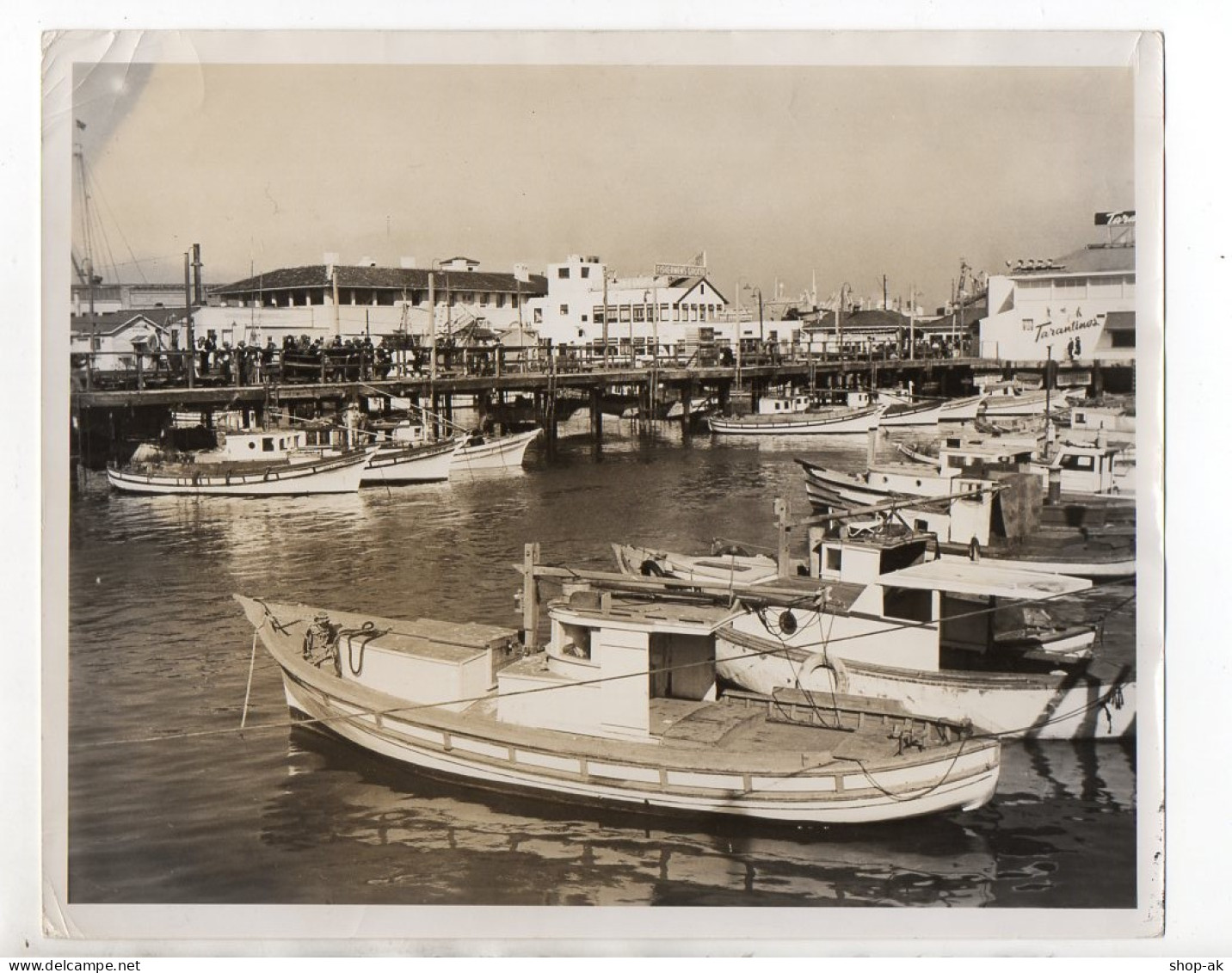 F6264/ San Francisco Fisherman`s Wharf Foto Ca.1955  USA 25 X 20.5 Cm - Non Classés