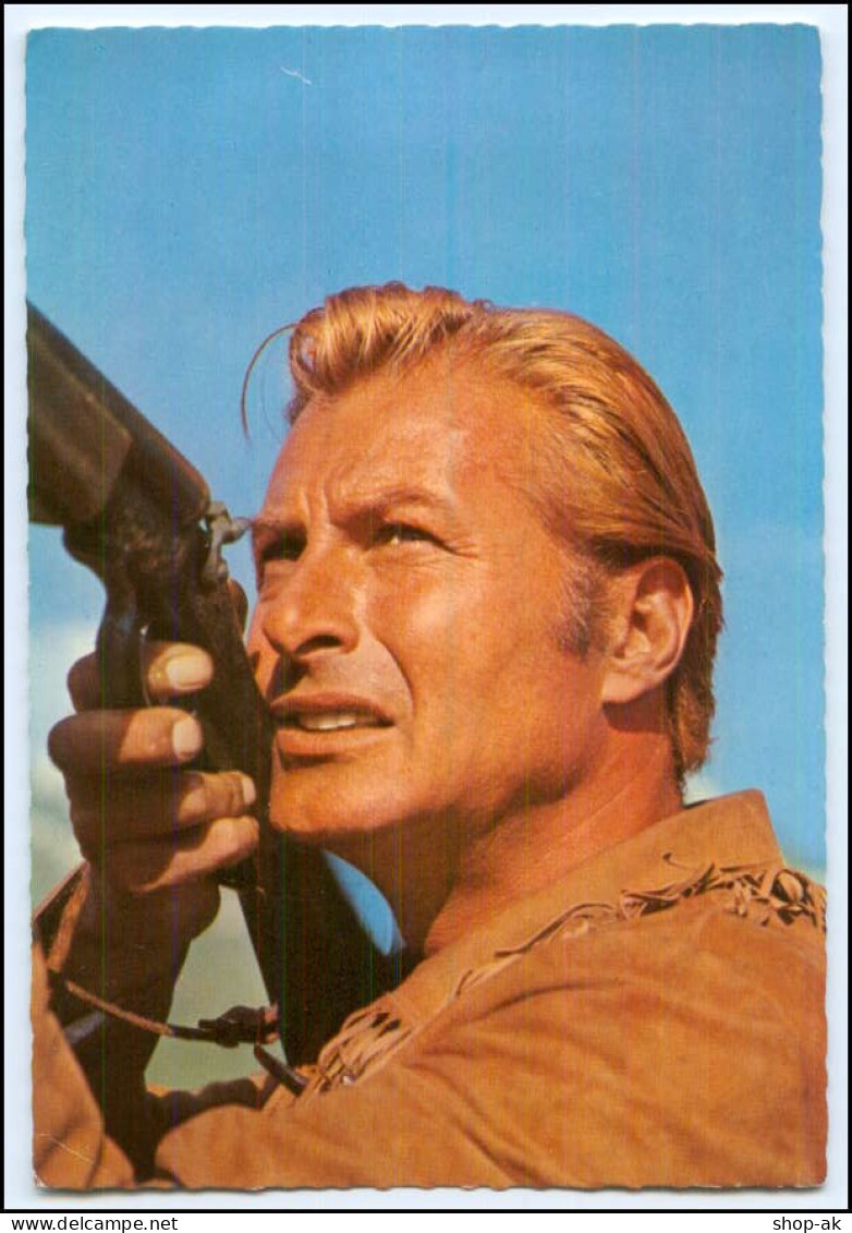 N5623/ Lex Barker Winnetou Karl May "Der Schatz Im Silbersee" AK - Künstler