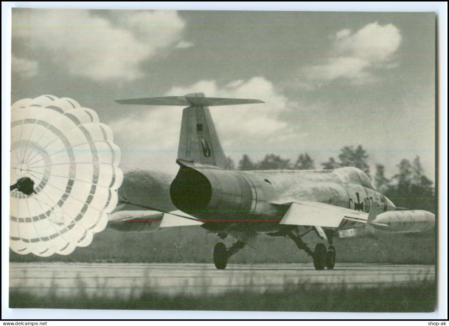 DP134/ Deutsche Bundeswehr AK F 104 G Düsenjäger Flugzeug   Ca.1970 - Autres & Non Classés