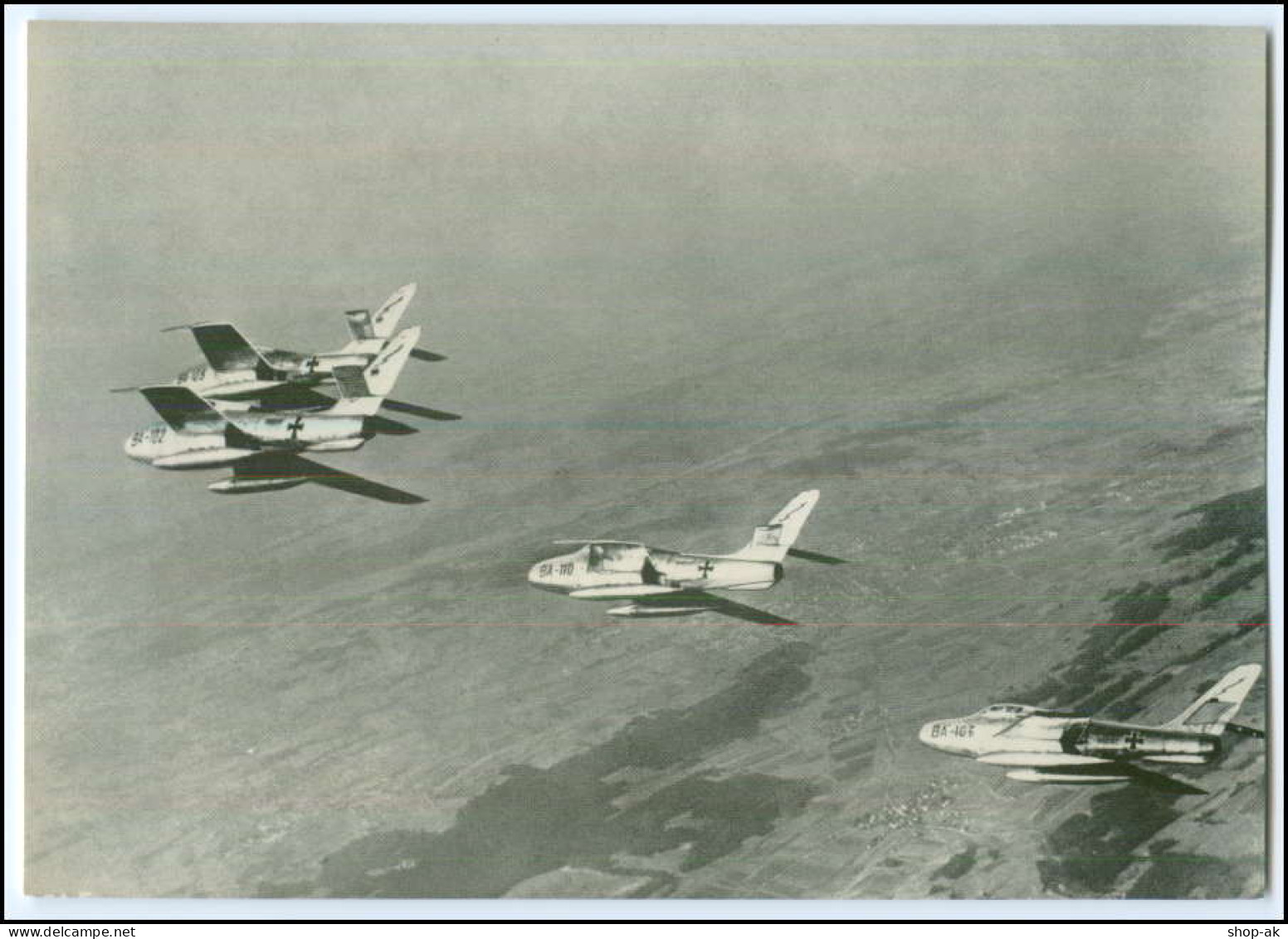 DP135/ Deutsche Bundeswehr AK Flugzeuge F 84 F Düsenjäger Jagdbomber  Ca.1970 - Altri & Non Classificati