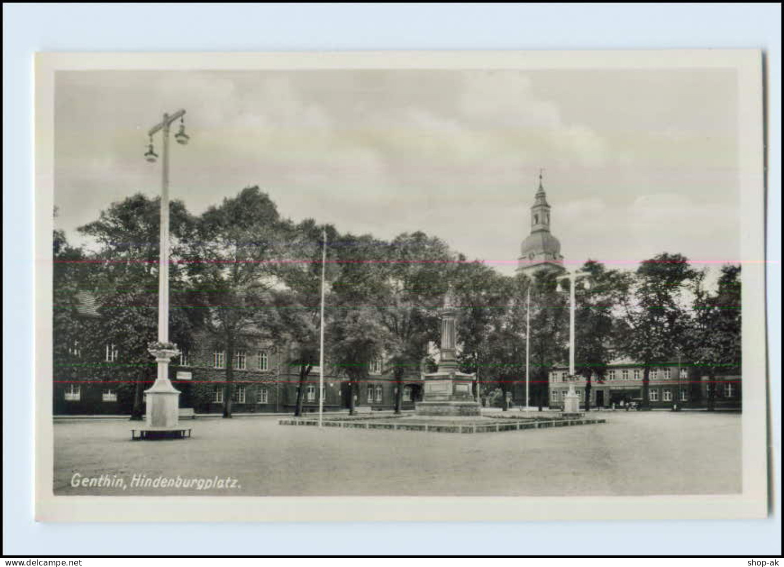 DP105/ Genthin Hindenburgplatz Foto AK Ca.1940 - Altri & Non Classificati