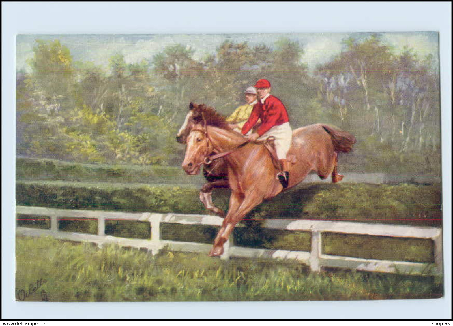 N087/ Pferde Oilette Verlag Tuck's/Raphael Tuck & Sons Künstler AK Ca.1910 - Perros