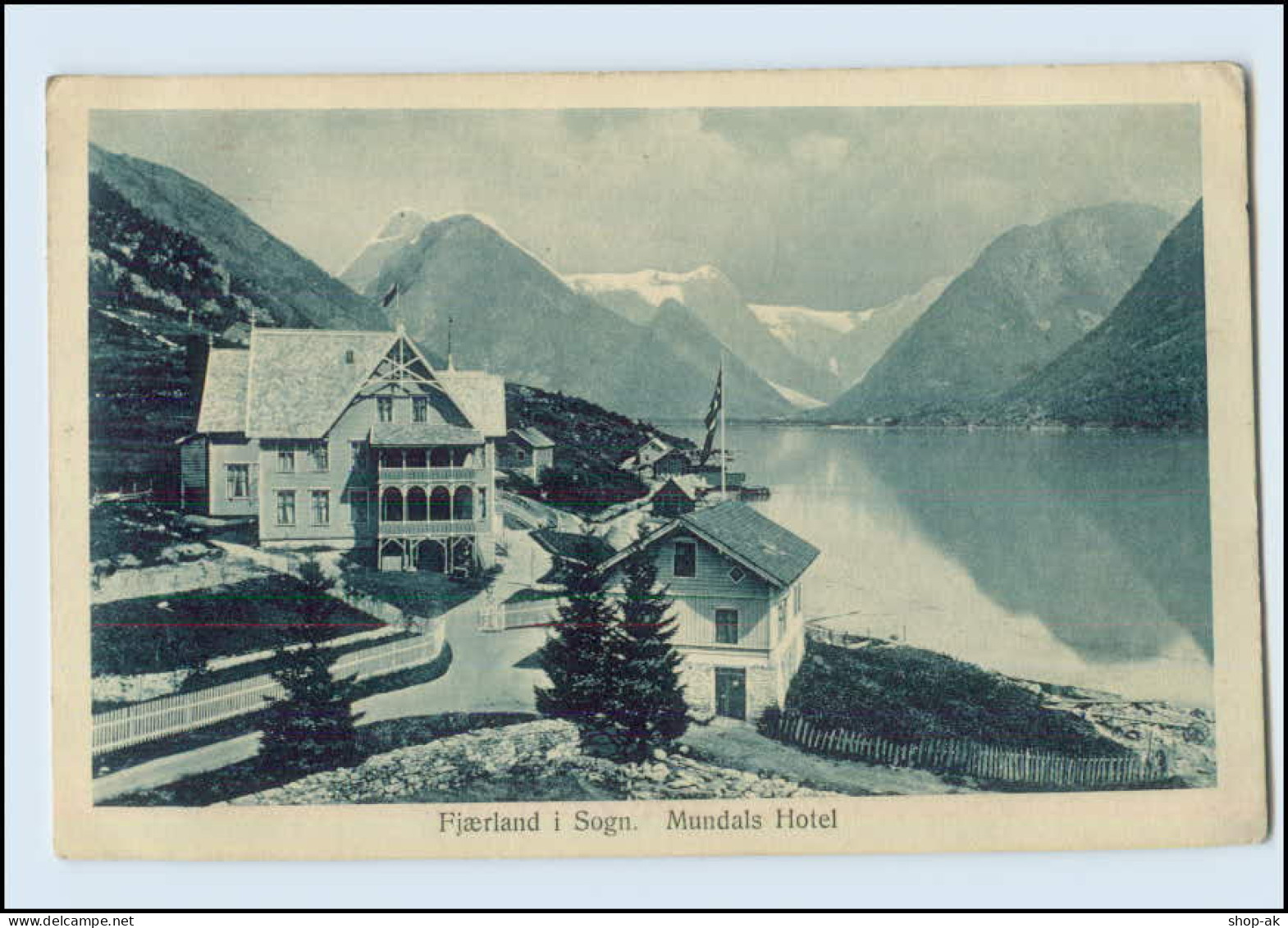 N011/ Fjaerland I Sogn In Norwegen, Mundals Hotel AK 1911 - Norway
