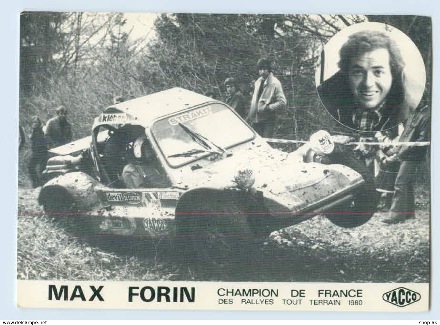 W9V10/ Ralley Max Forin Champion De France 1980 Yacco - Andere & Zonder Classificatie