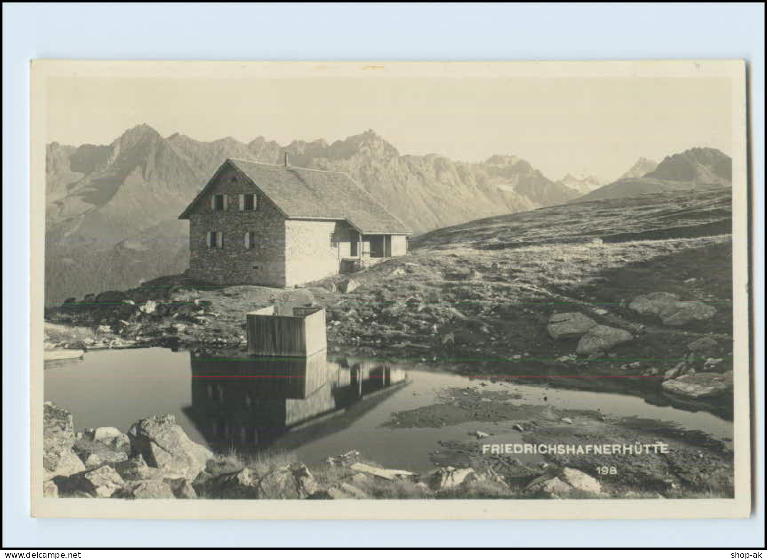 M958/ Berghütte Friedrichshafnerhütte Tirol Foto AK Ca.1930 - Autres & Non Classés