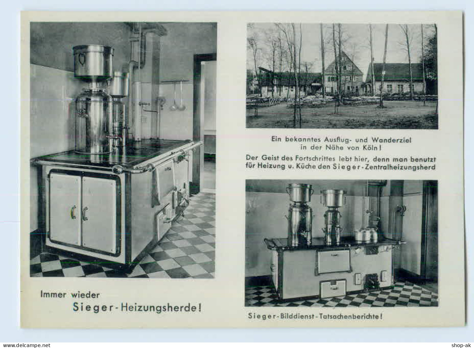 C735/ Reklame - Sieger-Heizungsherde Hugo Barkey Schötmar   AK Ca.1935 - Advertising