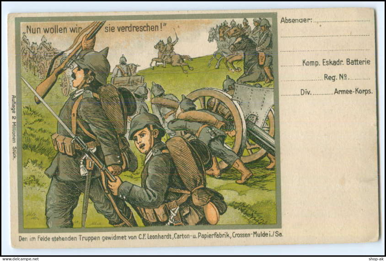 N5469/ 1. Weltkrieg Litho AK  Soldaten Kämpfen 1915 - War 1914-18