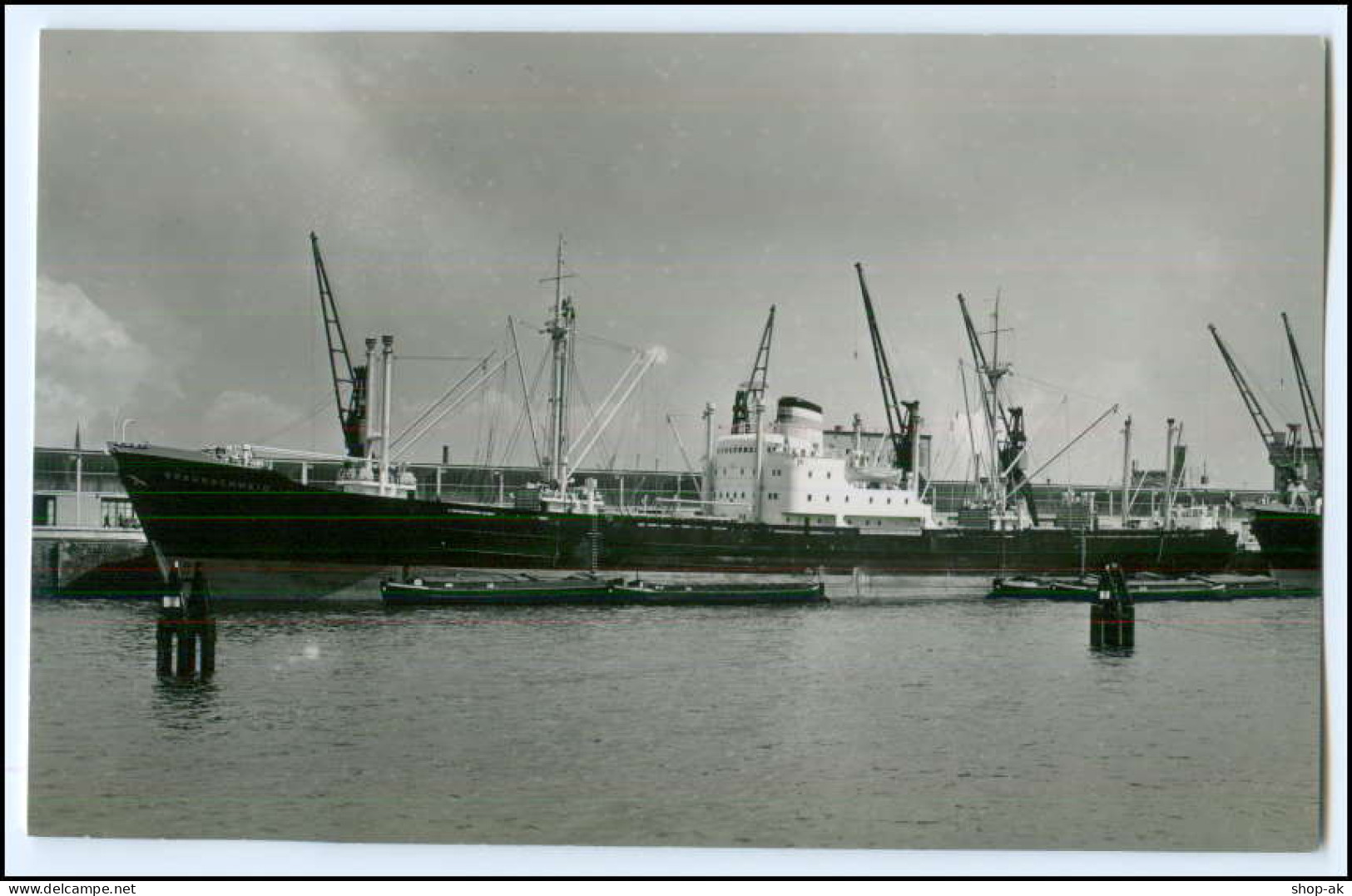 DP128/ Frachter Handelsschiff Braunschweig Foto AK Ca.1955 - Handel