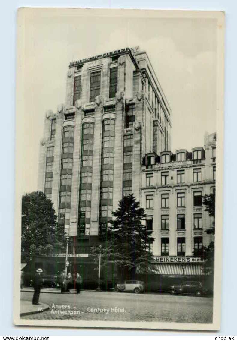 L654/ Anvers Antwerpen Century Hotel Foto AK Ca.1938 - Autres & Non Classés