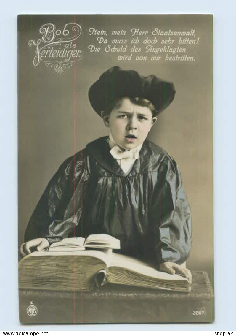 X1J76/ Bob Als Verteidiger Schöne Kinder Tolle NPG Foto AK Gericht  Ca.1910 - Fotografie