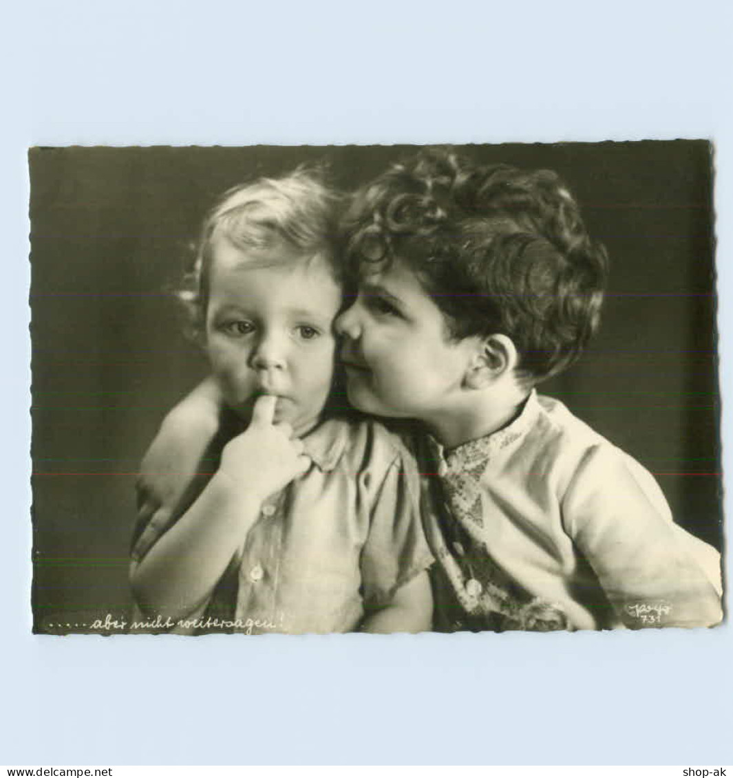 X1Q33/ Verlag Popp Kinder Zwei Jungen Ca.1965 Foto AK - Autres & Non Classés