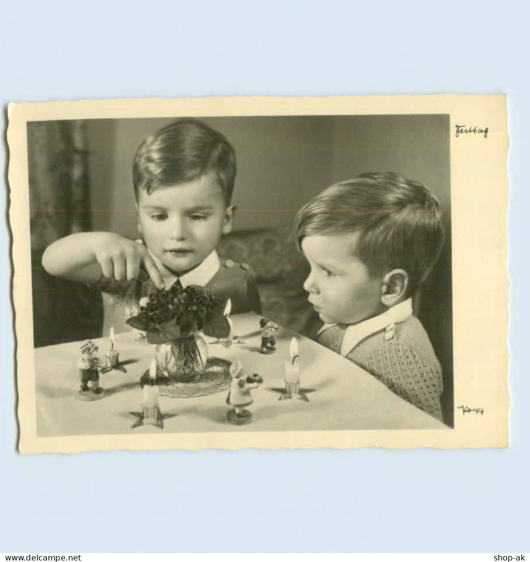 X1Q22/ Verlag Popp Kinder Am Festtag Ca.1965 Foto AK - Autres & Non Classés