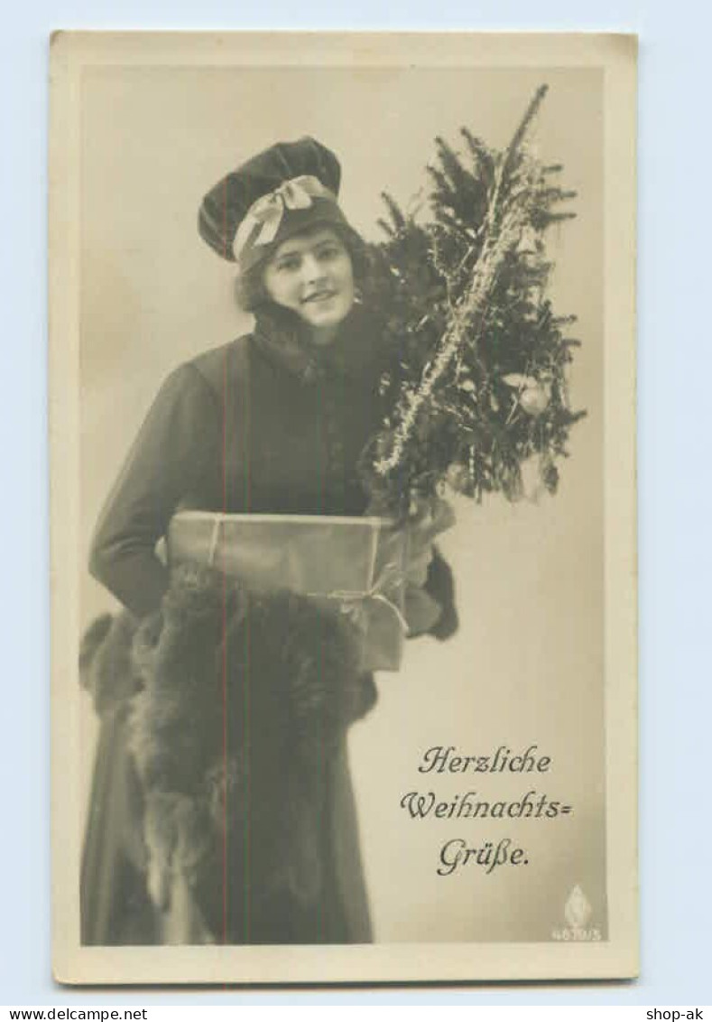 X1J64/ Weihnachten Mit Mit Tannenbaum Schöne Foto Ak Ca.1912 - Andere & Zonder Classificatie