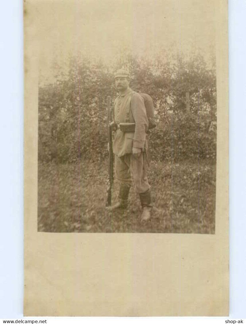 Y026/ Soldat Mit Gewehr Und Pickelhaube Foto AK 1. Weltkrieg - Guerra 1914-18