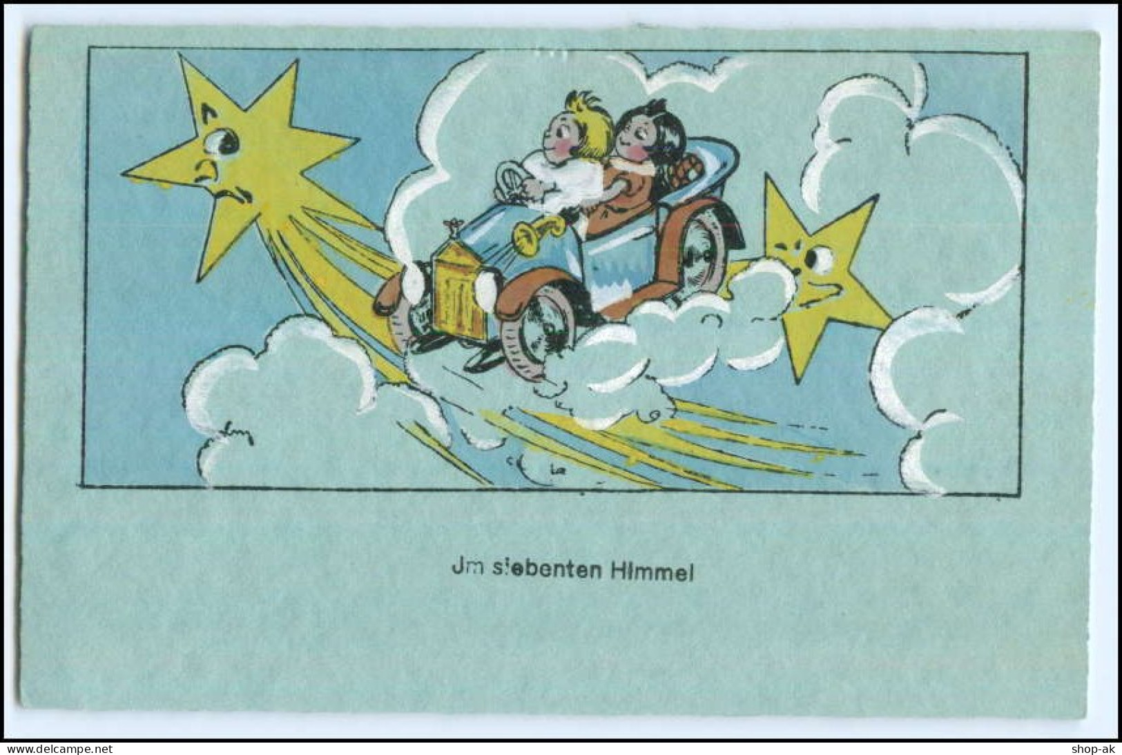 Y1858/ Im Siebenten Himmel - Kinder Im Autos, Sterne, Wolken   Ca.1925 - Mailick, Alfred