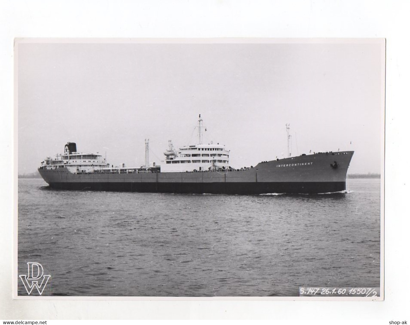 C1237/ Frachter Handelsschiff Intercontinent Foto 1960 23 X 16 Cm - Handel