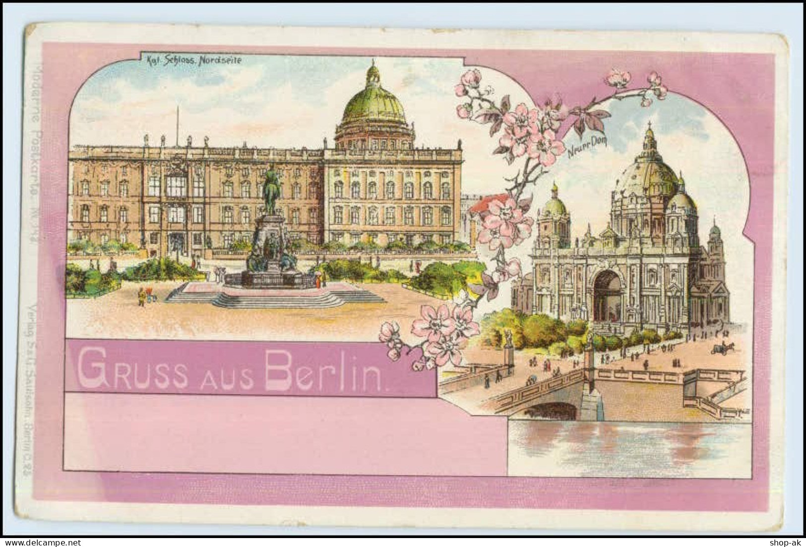 W6H51/ Berlin Gruß Aus Berlin Ca.1900 Litho AK (b) - Otros & Sin Clasificación