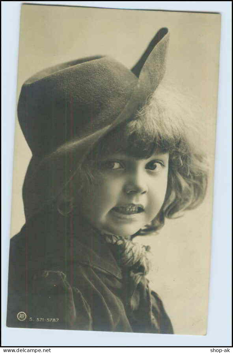 W5U33/ Kleines Kind Mit Hut Rotophot Foto AK Ca.1906 - Photographie