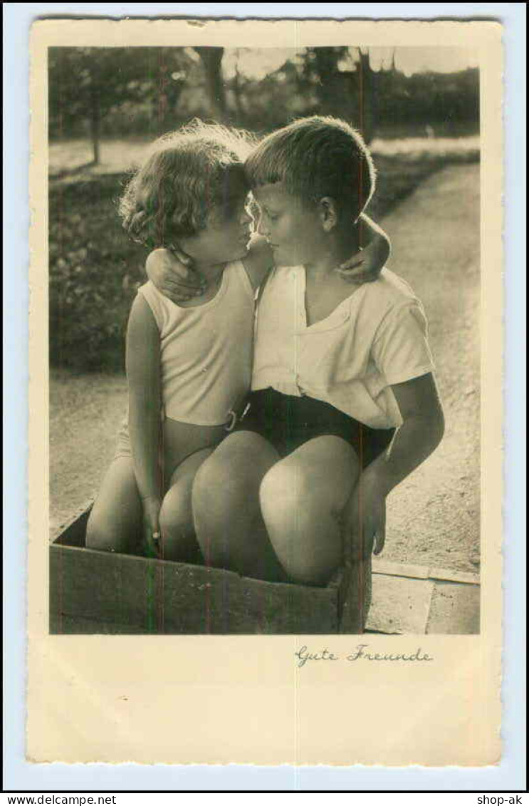 W5U38/ Gute Freunde Schöne Kinder Foto AK 1936 - Otros & Sin Clasificación