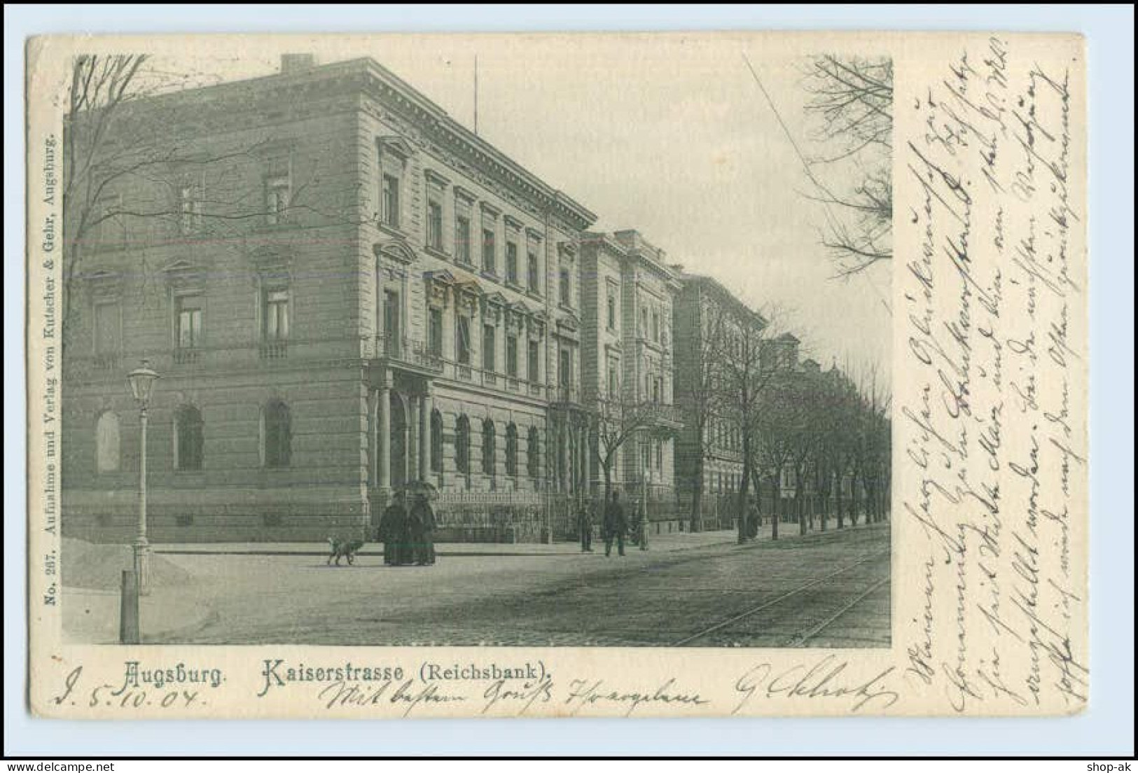 W4M75/ Augsburg Kaiserstraße 1904 AK - Autres & Non Classés