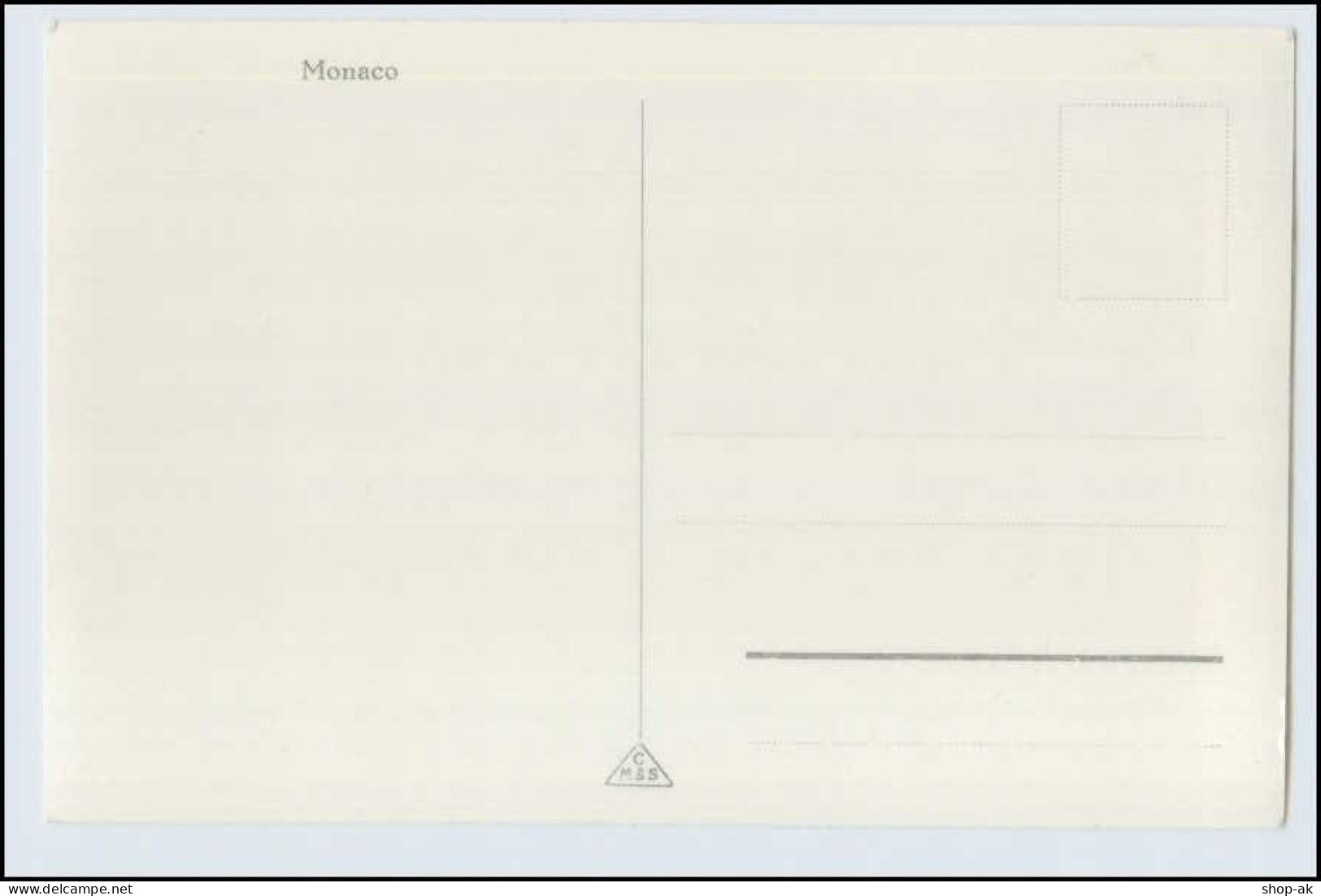 W3X27/ Monaco Schöne Foto AK Ca.1935 - Sonstige & Ohne Zuordnung