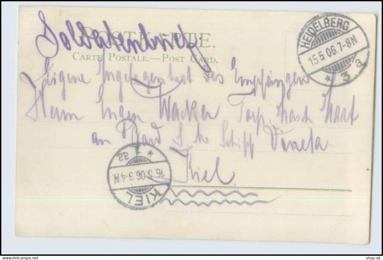 W3S81/ Sonnenschein Postkarte Litho AK 1906 - Mailick, Alfred