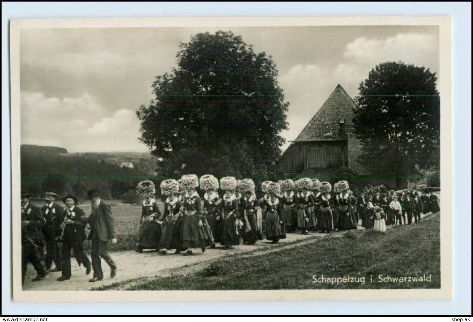 W3U51/ Schappelzug Im Schwarzwald Foto AK Trachten 1941 - Autres & Non Classés