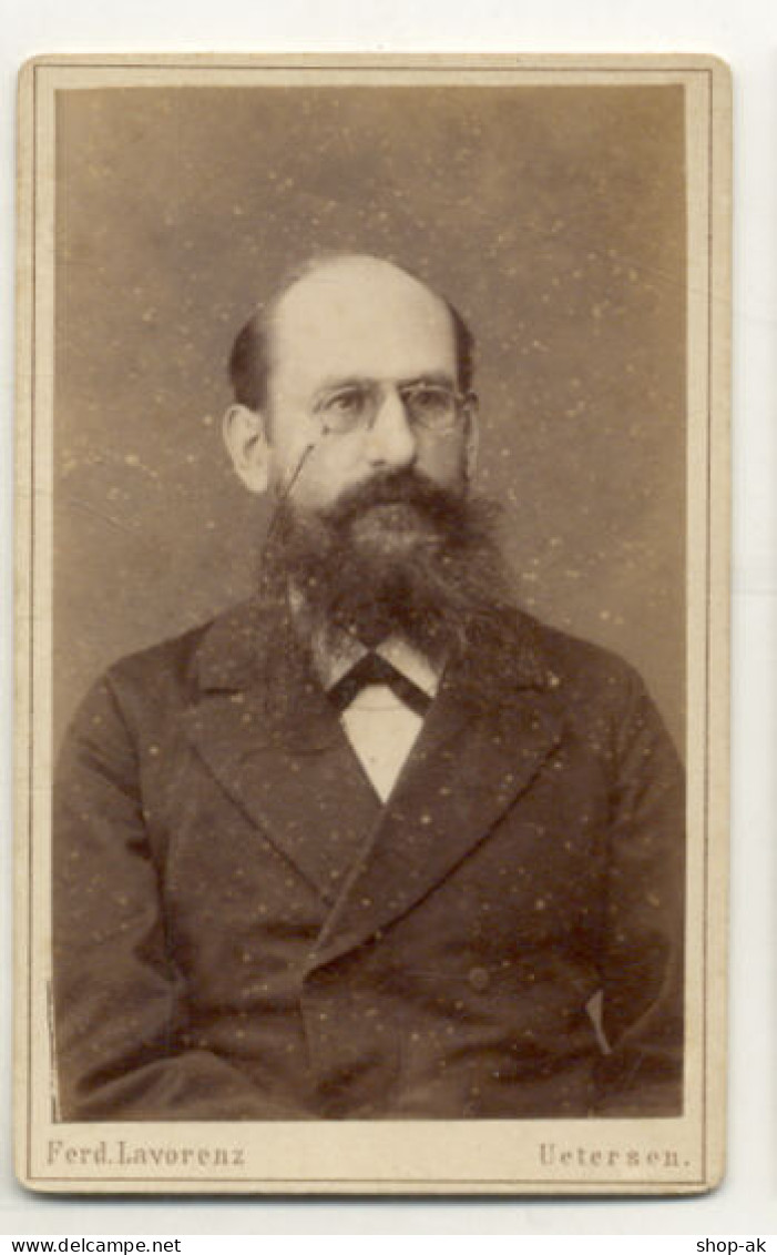 W2E43/ CDV Foto Mann Mit Bart, Atelier F. Lavorenz Ca.1885 - Sonstige & Ohne Zuordnung