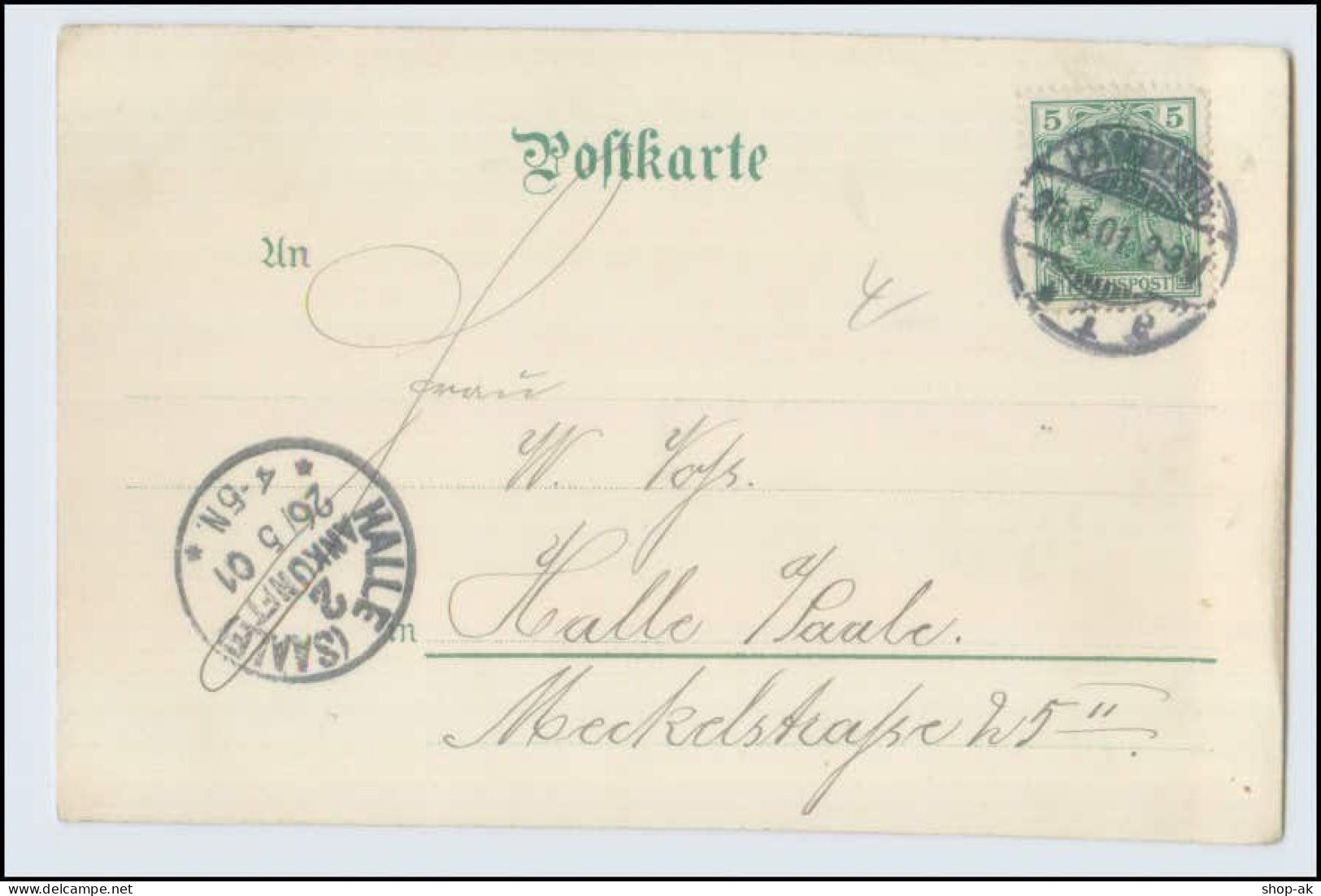 W1D00/ Pfingsten Geige Mit Blumen 1901 Litho AK - Pentecoste