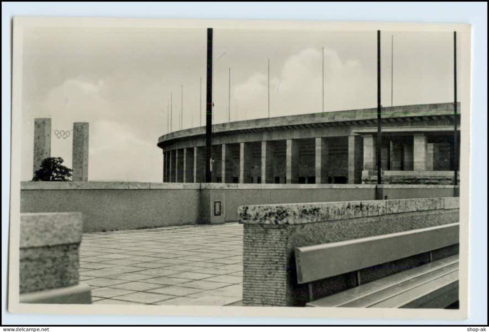 W1F78/ Olympiade Blick Vom Schwimmstadion Aufs Osttor Berlin Foto AK - Olympische Spiele