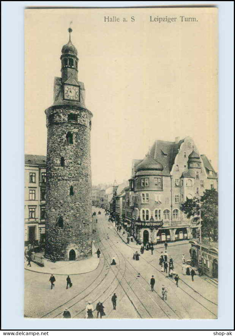 P3L56/ Halle Saale Leipziger Turm AK Ca.1912 - Altri & Non Classificati