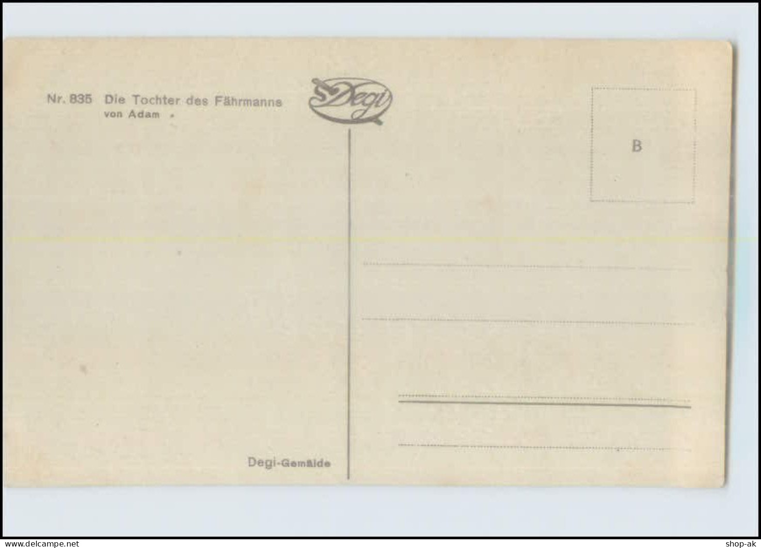 P3J33/ Degi Gemälde AK Nr. 835 Die Tochter Des Fährmanns  Ca.1920 - Mailick, Alfred