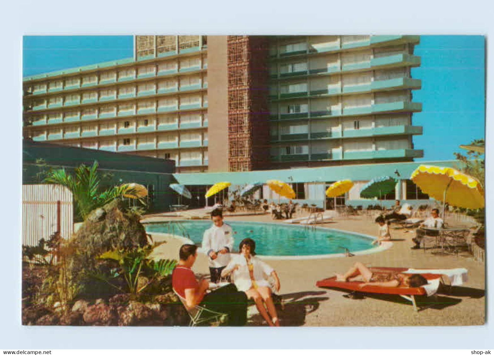 X1M97/ Houston Texas  Continental Houston Motor Hotel AK Ca.1965 USA - Other & Unclassified