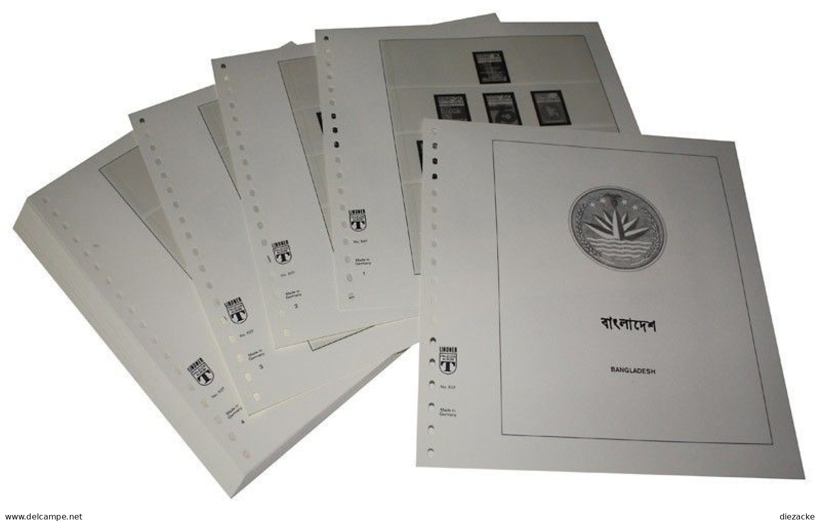 Lindner-T Bangladesch 2001-2004 Vordrucke 507-01 Neuware ( - Pré-Imprimés