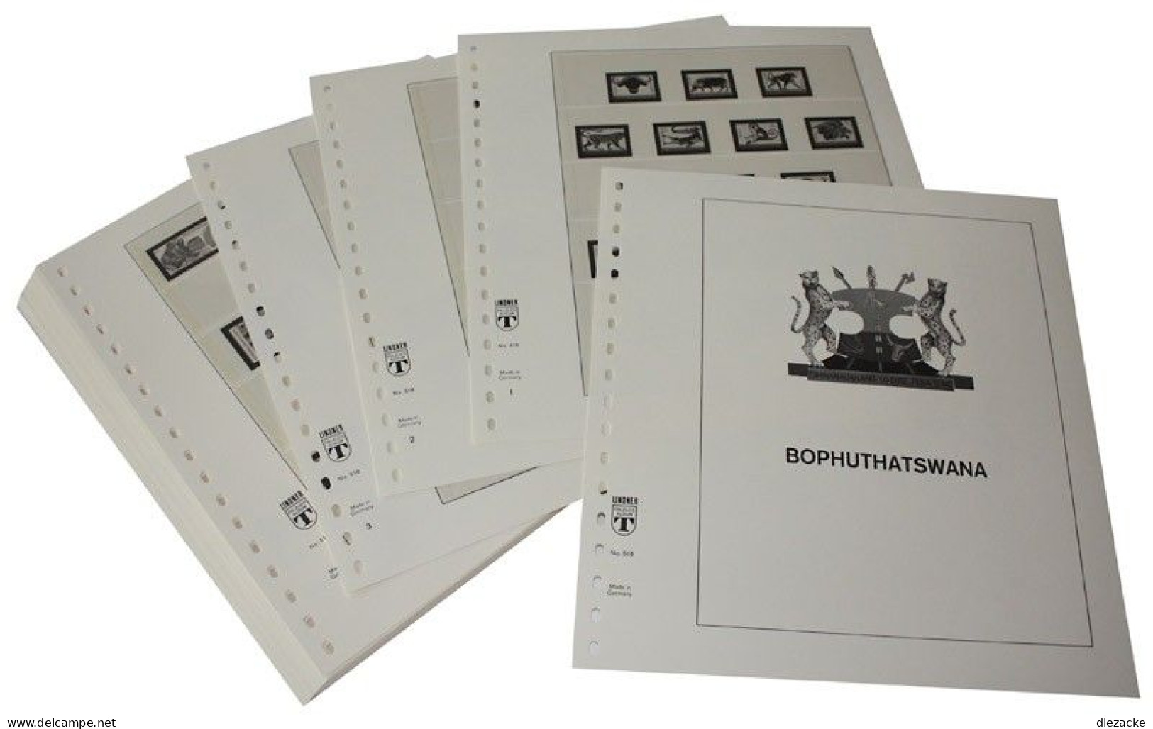 Lindner-T Bophuthatswana 1977-1994 Vordrucke 518 Neuware ( - Pre-printed Pages
