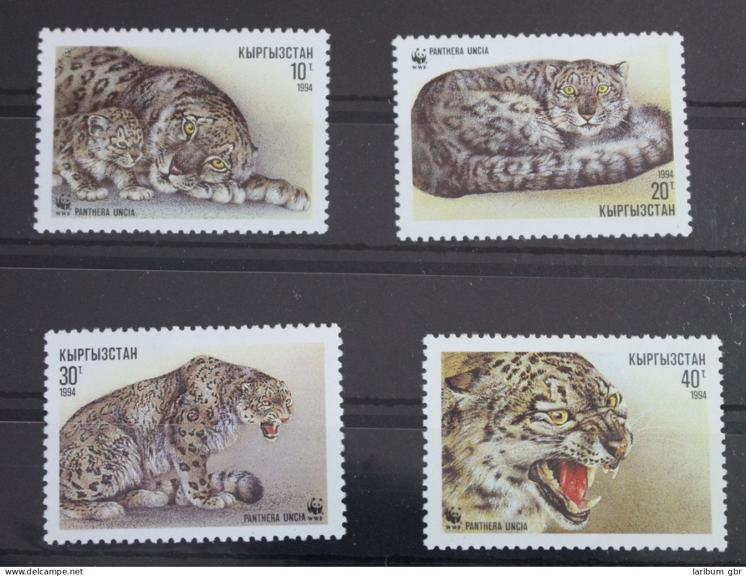 Kirgisien 22-25 Postfrisch Naturschutz Schneeleopard #WR192 - Kirgisistan