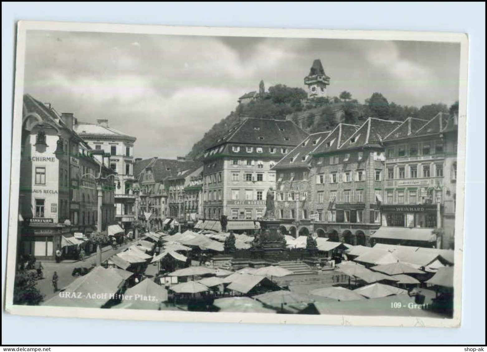 P2W13/ Graz Adolf-H-Platz Foto AK 1942 - Other & Unclassified