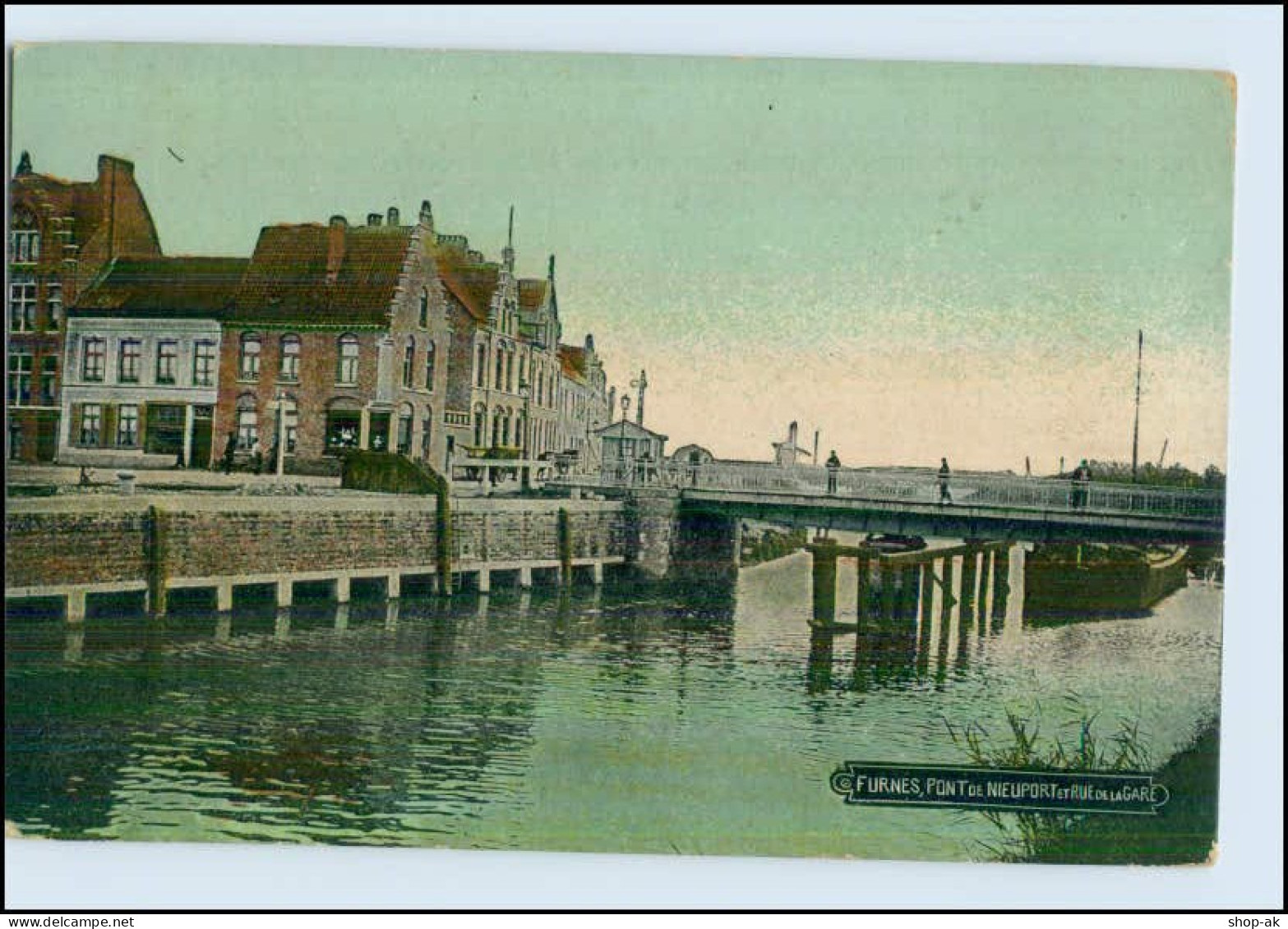 P2T20/ Furnes Pont De Nieuport  AK Belgien 1916 - Andere & Zonder Classificatie