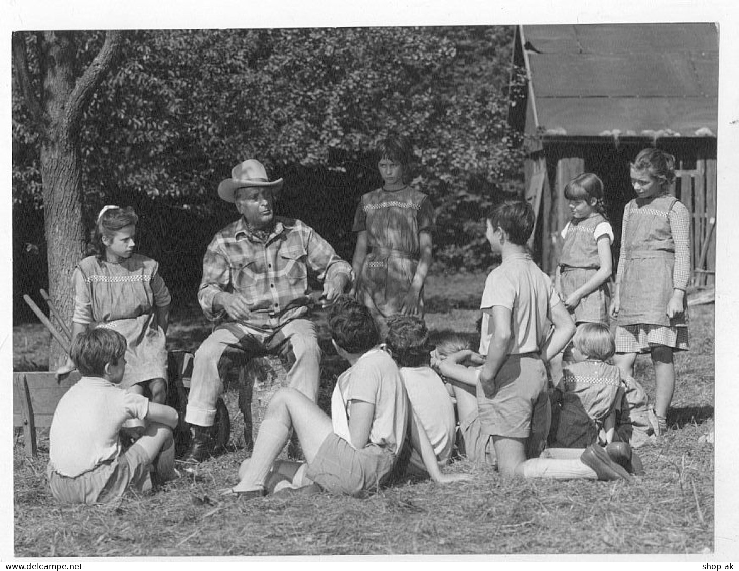 C561/ Hans Albers Und Kinder - Tolles Und Seltenes Foto - 21 X 16 Cm - Ohne Zuordnung