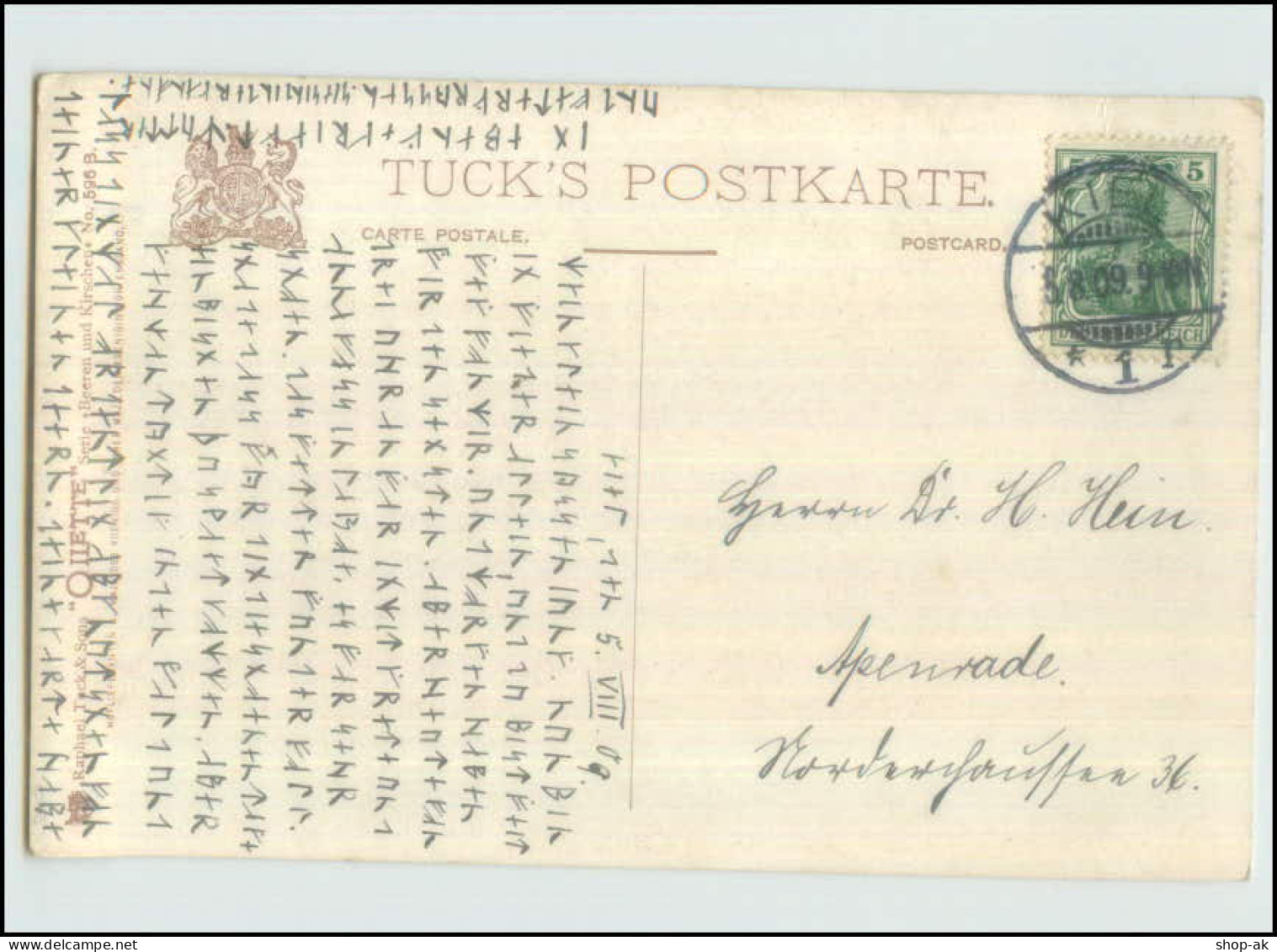 Y1072/ Tuck`s "Beeren Und Kirschen" Stilleben AK 1909 Johannisbeeren - Mailick, Alfred