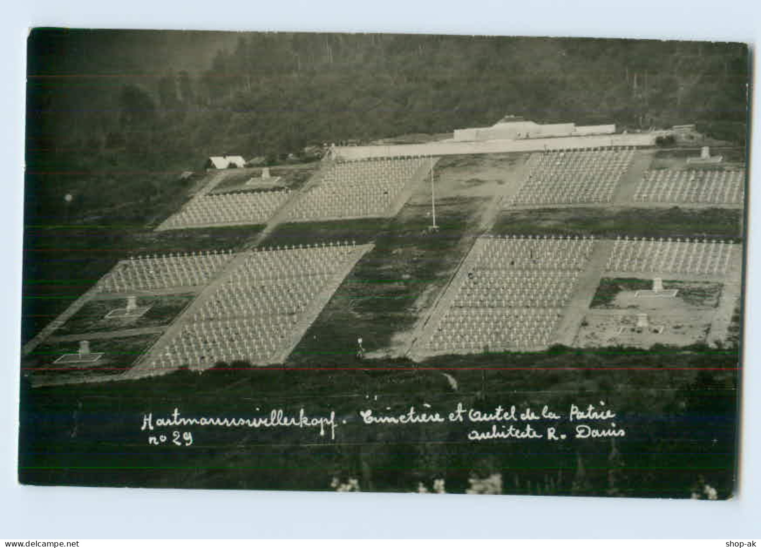 N4955/ Hartmannswillerkopf Friedhof Elsaß Foto AK Ca.1918 - Elsass