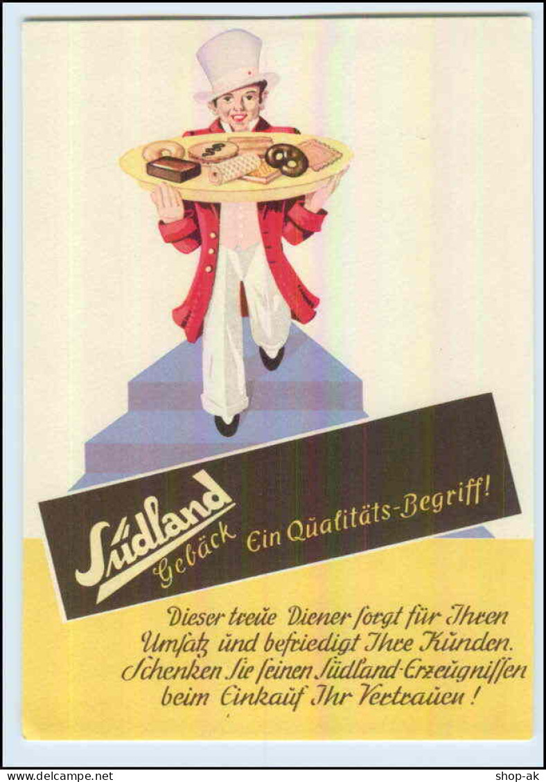 DP044/ Südland Gebäck Schorndorf Württ. Kekse Kuchen Reklame AK Ca.1935 - Pubblicitari