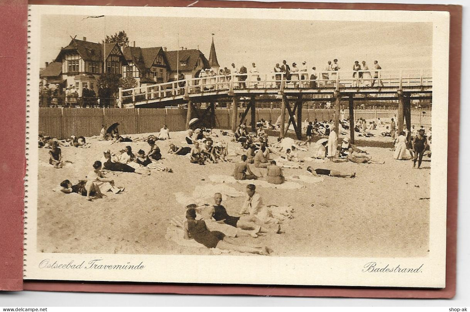 Y1438/ 9 X AK Travemünde  Ca.1925 Verlag Gärtner Kartenheft Komplett - Lübeck-Travemünde