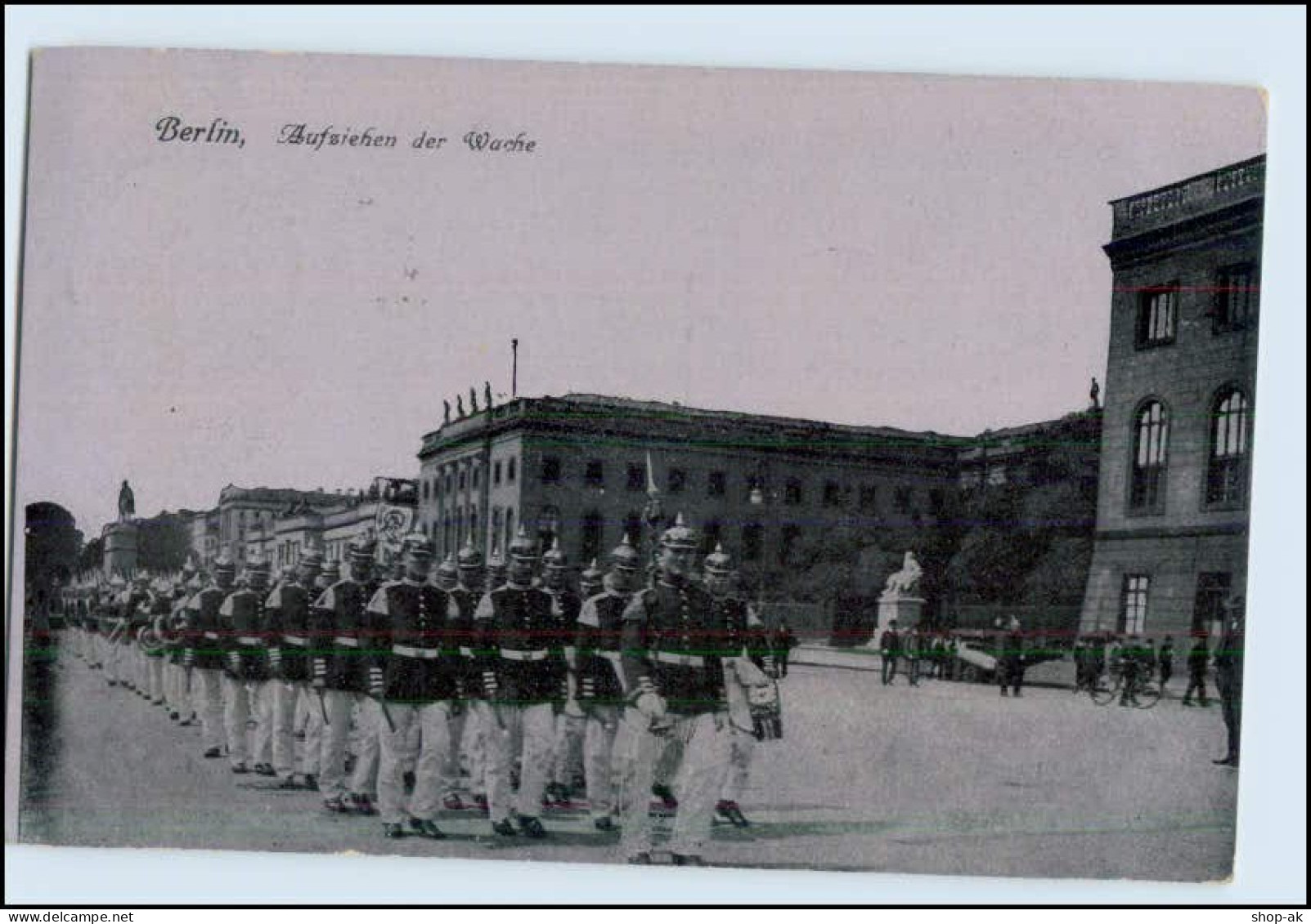 W6X99/ Berlin Aufziehen Der Wache Soldaten Mit Pickelhaube AK 1917 - Spandau