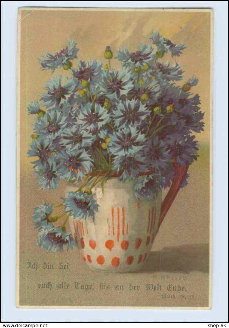 W7B75/ Messner & Buch Blumen Litho AK A. Haller 1916   (b) - Mailick, Alfred