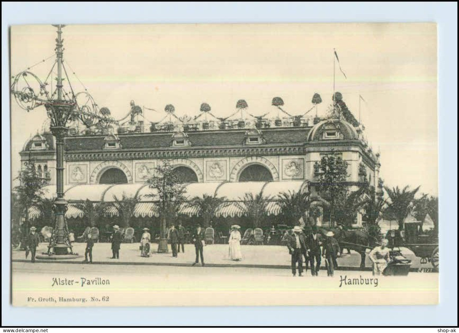 W7H67/ Hamburg Alsterpavillon Schöne AK Ca.1900 - Mitte