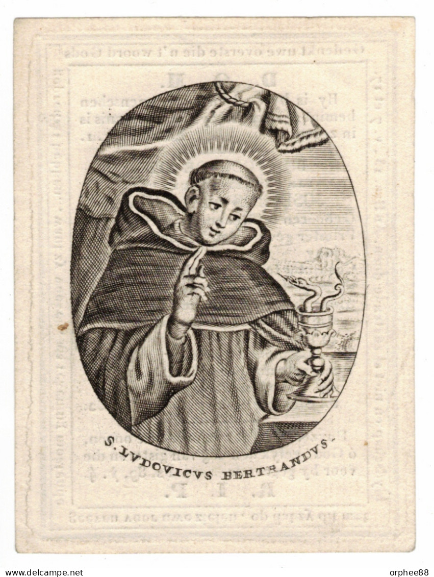 Van Hove Josephus Stekene  1743 Pastoor Sint-Pauwels Stekene 1832 Gravure Anversoise - Esquela